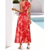 image:imageZESICA Womens Summer Sleeveless Floral Wedding Guest Maxi DressRed