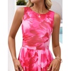 image:imageZESICA Womens Summer Sleeveless Floral Wedding Guest Maxi DressRose