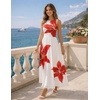 image:imageZESICA Womens Summer Sleeveless Floral Wedding Guest Maxi DressWhite