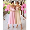 image:imageZESICA Womens Summer Sleeveless Square Neck A Line Midi DressApricot