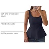 image:imageZESICA Womens Summer Sleeveless Vest Top Trendy Peplum TopsNavy