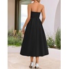 image:imageZESICA Womens Summer Strapless Cocktail Party DressesBlack
