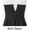 image:imageZESICA Womens Summer Strapless Cocktail Party DressesBlack