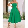 image:imageZESICA Womens Summer Strapless Cocktail Party DressesGreen