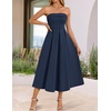 image:imageZESICA Womens Summer Strapless Cocktail Party DressesNavy