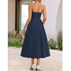 image:imageZESICA Womens Summer Strapless Cocktail Party DressesNavy