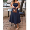 image:imageZESICA Womens Summer Strapless Cocktail Party DressesNavy