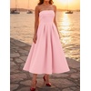 image:imageZESICA Womens Summer Strapless Cocktail Party DressesPink