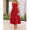 image:imageZESICA Womens Summer Strapless Cocktail Party DressesRed