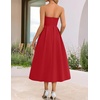 image:imageZESICA Womens Summer Strapless Cocktail Party DressesRed
