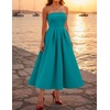 image:imageZESICA Womens Summer Strapless Cocktail Party DressesTeal