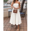 image:imageZESICA Womens Summer Strapless Cocktail Party DressesWhite