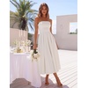 image:imageZESICA Womens Summer Strapless Cocktail Party DressesWhite
