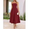 image:imageZESICA Womens Summer Strapless Cocktail Party DressesWine