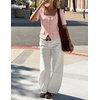 image:imageZESICA Womens Summer Vest Top Short Sleeve Blouse Suit Blazer Work OutfitsLight Pink