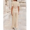 image:imageZESICA Womens Two Pieces Suits Set Business Casual OutfitsApricot