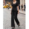 image:imageZESICA Womens Two Pieces Suits Set Business Casual OutfitsBlack