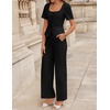 image:imageZESICA Womens Two Pieces Suits Set Business Casual OutfitsBlack