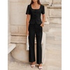 image:imageZESICA Womens Two Pieces Suits Set Business Casual OutfitsBlack