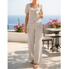 image:imageZESICA Womens Two Pieces Suits Set Business Casual OutfitsGrey Khaki