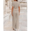 image:imageZESICA Womens Two Pieces Suits Set Business Casual OutfitsGrey Khaki