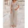 image:imageZESICA Womens Two Pieces Suits Set Business Casual OutfitsGrey Khaki