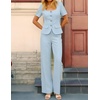 image:imageZESICA Womens Two Pieces Suits Set Business Casual OutfitsLight Blue