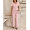 image:imageZESICA Womens Two Pieces Suits Set Business Casual OutfitsLight Pink