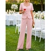 image:imageZESICA Womens Two Pieces Suits Set Business Casual OutfitsLight Pink