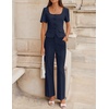 image:imageZESICA Womens Two Pieces Suits Set Business Casual OutfitsNavy