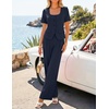 image:imageZESICA Womens Two Pieces Suits Set Business Casual OutfitsNavy