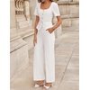 image:imageZESICA Womens Two Pieces Suits Set Business Casual OutfitsWhite