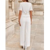 image:imageZESICA Womens Two Pieces Suits Set Business Casual OutfitsWhite