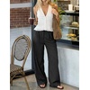 image:imageZESICA Womens Wide Leg Striped Business Work Palazzo PantsBlack