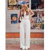 image:imageZESICA Womens Wide Leg Striped Business Work Palazzo PantsWhite