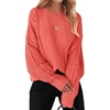 image:imageZESICA 2026 Fall Sweaters for Women Cable Knit Oversized OutfitsCoral