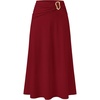 image:imageZESICA Fall High Waist ALine Knit Maxi Skirts for WomenWine