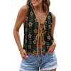 image:imageZESICA Womens 2026 Summer Tie Front Sweater Vest TopBlack