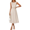 image:imageZESICA Womens Summer Sleeveless 2026 Formal Cocktail Party Midi DressesApricot