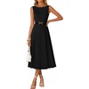 image:imageZESICA Womens Summer Sleeveless 2026 Formal Cocktail Party Midi DressesBlack