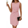 image:imageZESICA Womens Summer Sleeveless Bodycon Formal Cocktail Work Short DressPink
