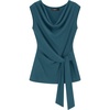 image:imageZESICA Womens Summer Sleeveless Business Casual Wrap Tank TopsLake Blue