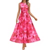 image:imageZESICA Womens Summer Sleeveless Floral Wedding Guest Maxi DressRose