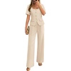 image:imageZESICA Womens Two Pieces Suits Set Business Casual OutfitsApricot