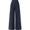 image:imageZESICA Womens Wide Leg Striped Business Work Palazzo PantsNavy
