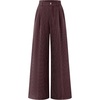 image:imageZESICA Womens Wide Leg Striped Business Work Palazzo PantsRedbrown