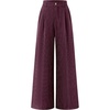 image:imageZESICA Womens Wide Leg Striped Business Work Palazzo PantsWine