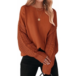 image:imageZESICA 2026 Fall Sweaters for Women Cable Knit Oversized OutfitsDeeporange