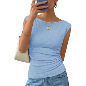 image:imageZESICA Womens Cute Summer Tops 2026 Going Out Tank TopBlue