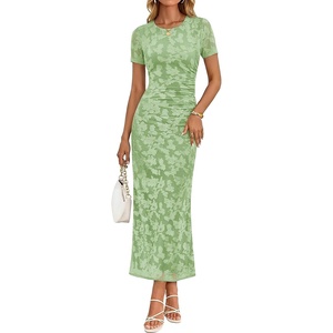 image:imageZESICA Womens Summer Bodycon Wedding Guest Midi DressesGreen